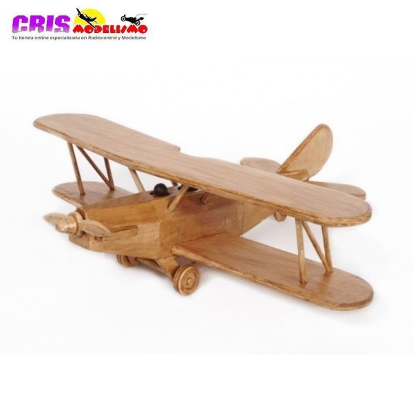 Kit construccion en madera Avión biplano